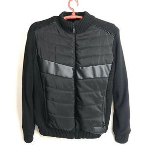 Nick Danger Men's Sweater Jacket Sherpa Lined L